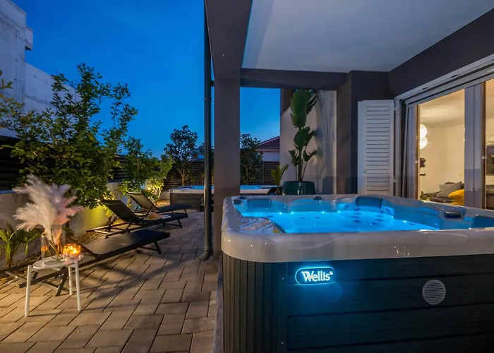 Appartement Luxury Villa Ledenko Private Pool Jacuzzi Garden
