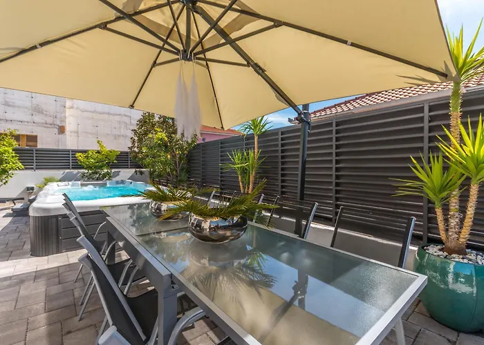 Luxury Villa Ledenko Private Pool Jacuzzi Garden Biograd Na Moru
