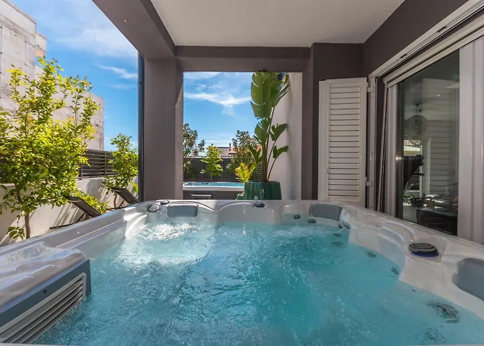 Appartement Luxury Villa Ledenko Private Pool Jacuzzi Garden Biograd Na Moru